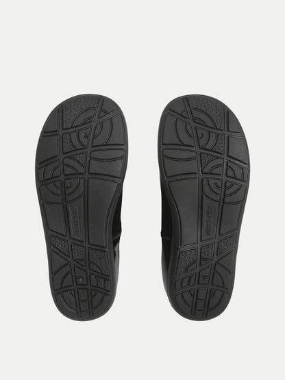 Start-Rite Charcoal Black Wide Fit Charlotte T-Bar Rip Tape Shiny School Shoes image 5