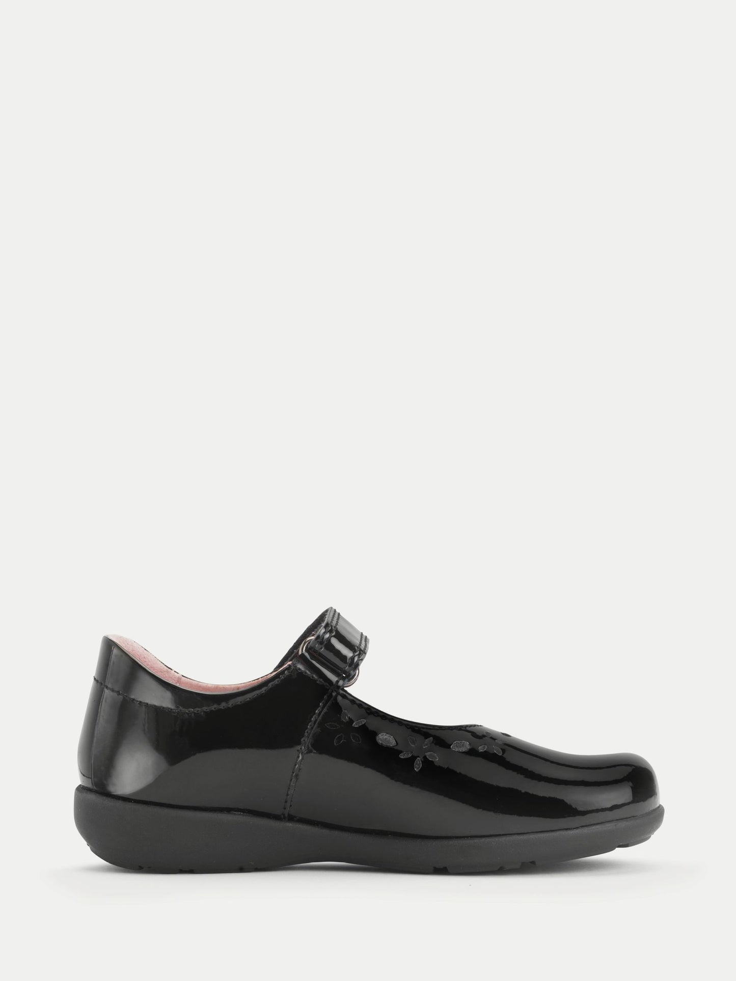 Start Rite Black Patent Wide Fit Emily Shiny Mary Jane Single Rip Tape School Shoes image 4