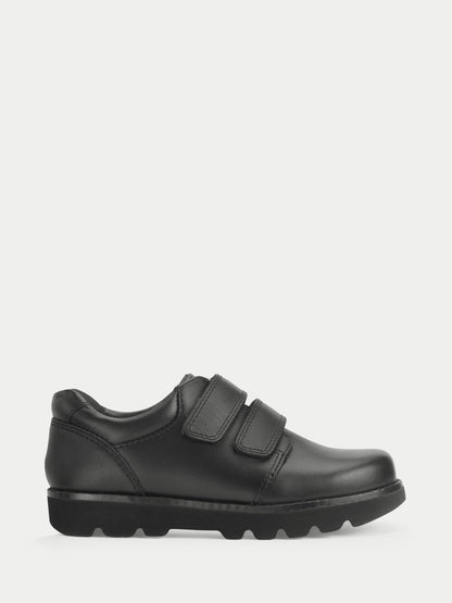 Start-Rite Black Wide Fit Parker Double Rip-Tape Smart School Shoes image 1