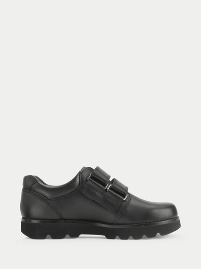 Start-Rite Black Wide Fit Parker Double Rip-Tape Smart School Shoes image 4