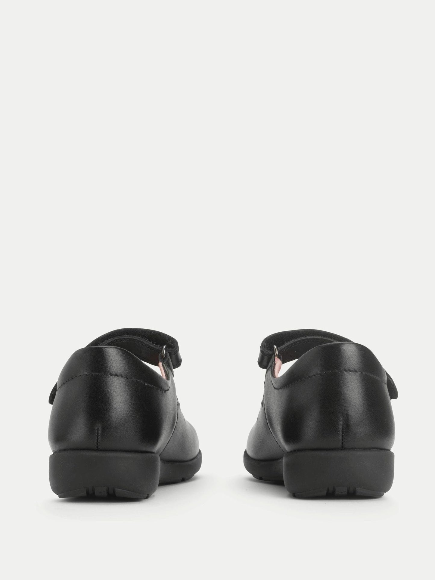 Start Rite Charcoal Black Standard Fit Emily Shiny Mary Jane Single Rip Tape School Shoes image 3