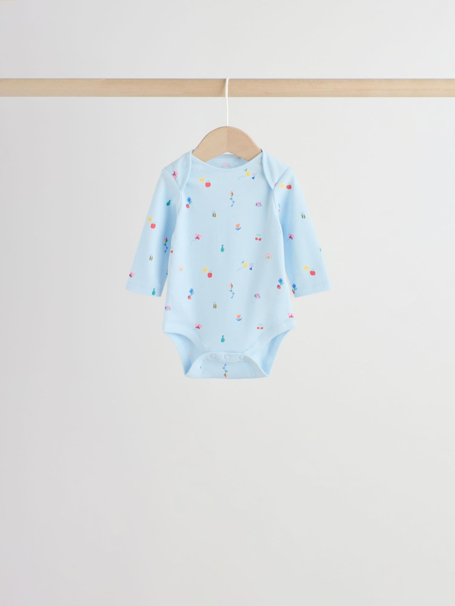 Pink Long Sleeve Baby Bodysuits 4 Pack image 6