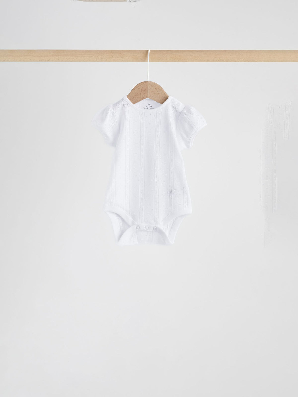 Dsiney Kidz - Multi Pastel Short Sleeve Pointelle Baby Bodysuits 5 Pack image 5