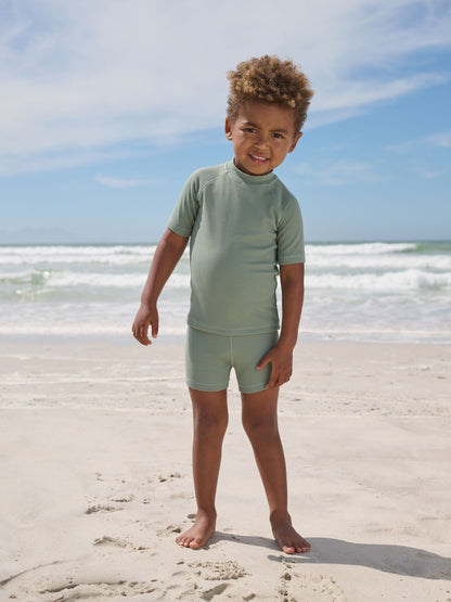 Green Textured Swim Set (3mths-7yrs) image 2