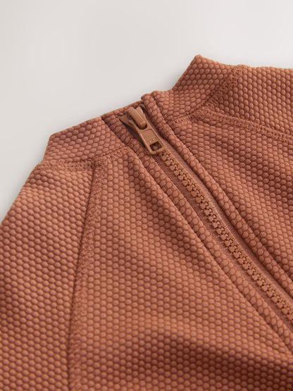 Rust Brown Textured Swim Set (3mths-7yrs) image 6