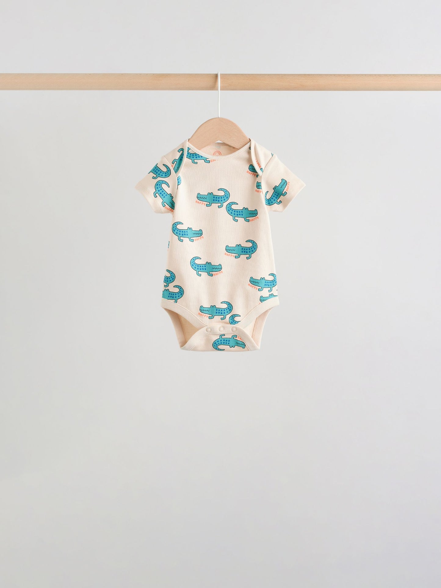 Multi Short Sleeve Baby Bodysuits 5 Pack image 2