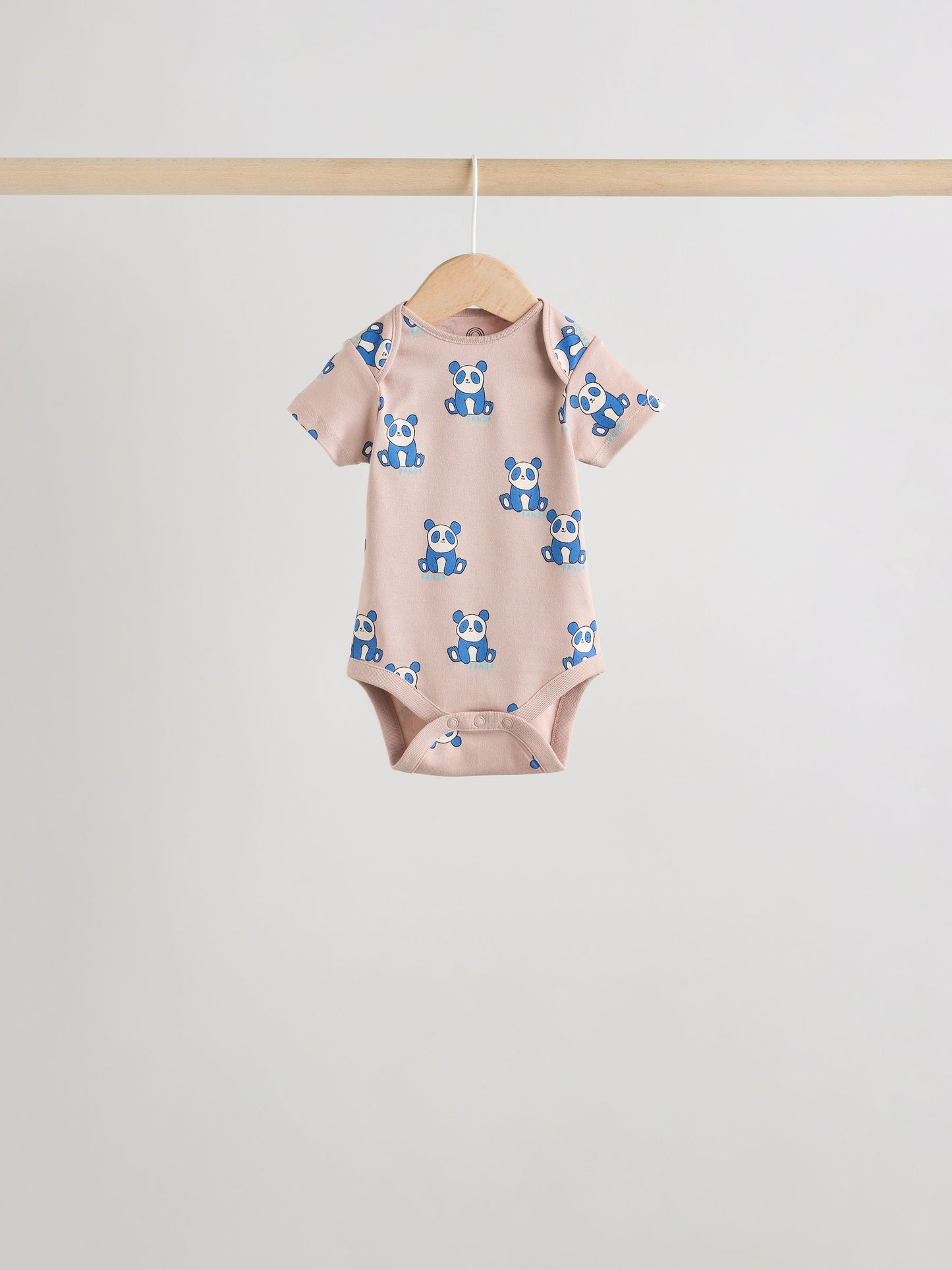 Multi Short Sleeve Baby Bodysuits 5 Pack image 5