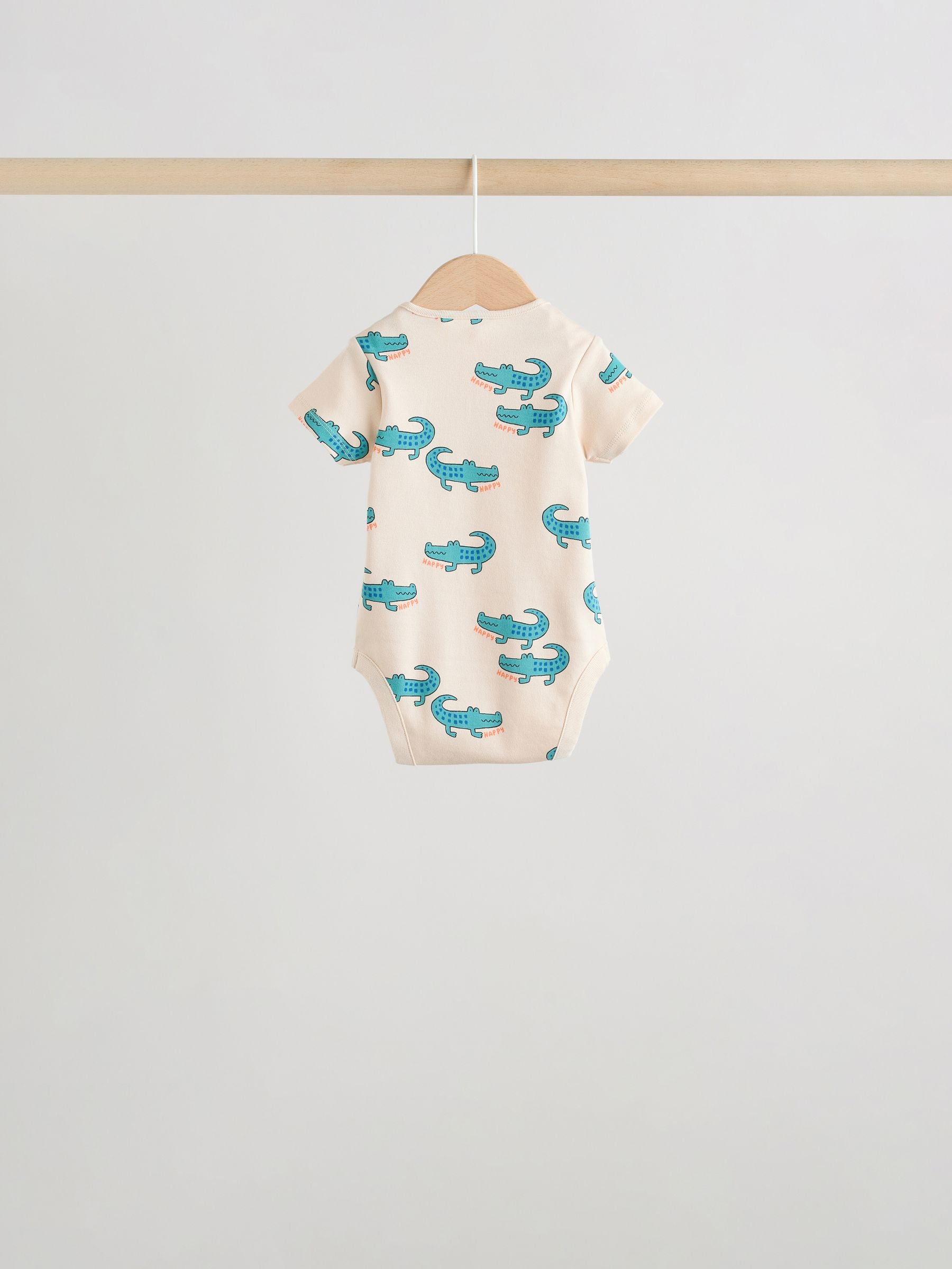 Multi Short Sleeve Baby Bodysuits 5 Pack image 8
