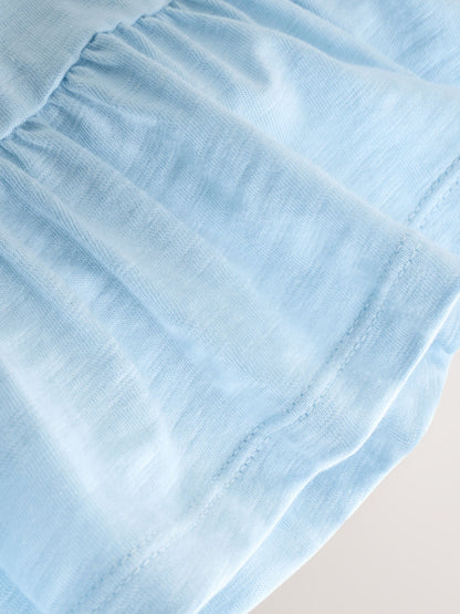 Blue Short Sleeve Peplum T-Shirt (3mths-7yrs) image 7
