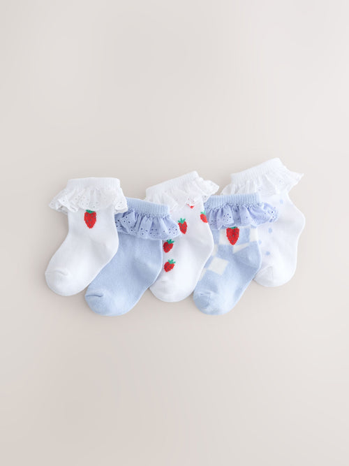 Blue Baby Socks 5 Pack (0mths-2yrs) image 1