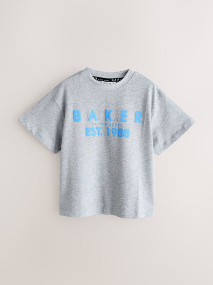 Baker by Ted Baker Graphic Print T-Shirts 5 Pack image 4