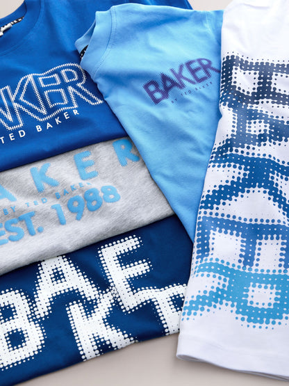 Baker by Ted Baker Graphic Print T-Shirts 5 Pack image 8