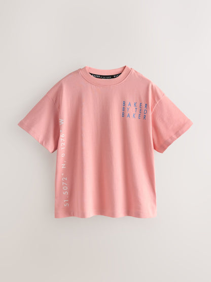 Dsiney Kidz - Baker by Ted Baker Blue/Grey/Orange Baker by Ted Baker 3 Pack T-Shirts image 2