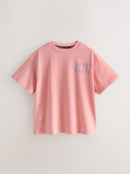 Dsiney Kidz - Baker by Ted Baker Blue/Grey/Orange Baker by Ted Baker 3 Pack T-Shirts image 2