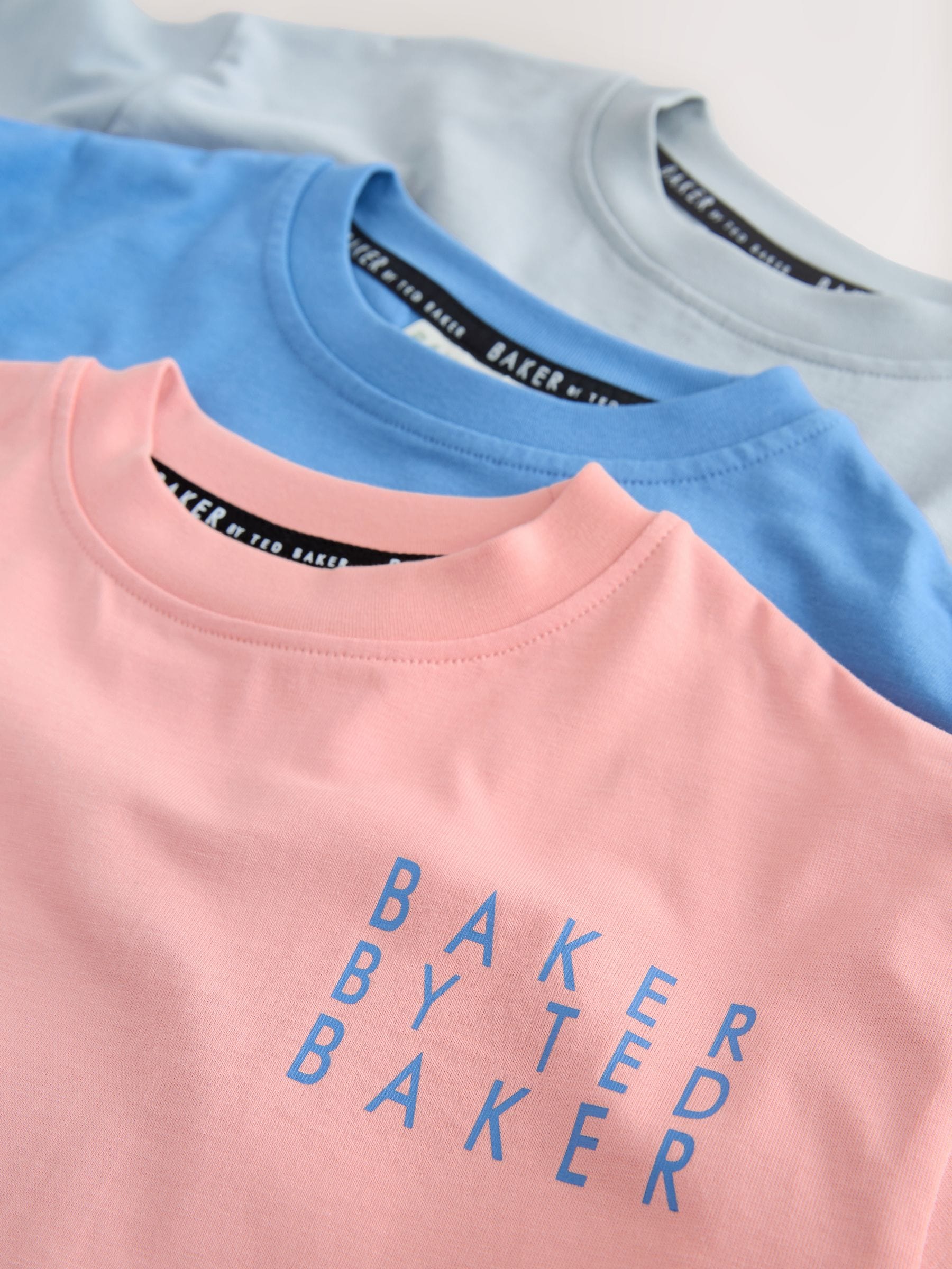 Dsiney Kidz - Baker by Ted Baker Blue/Grey/Orange Baker by Ted Baker 3 Pack T-Shirts image 7