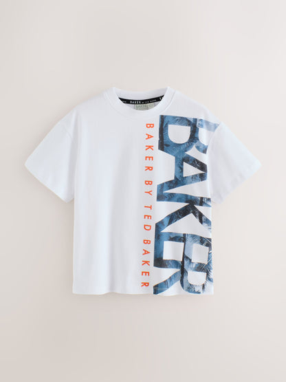 Dsiney Kidz - Baker by Ted Baker Navy Graphic Baker by Ted Baker 3 Pack T-Shirts image 2