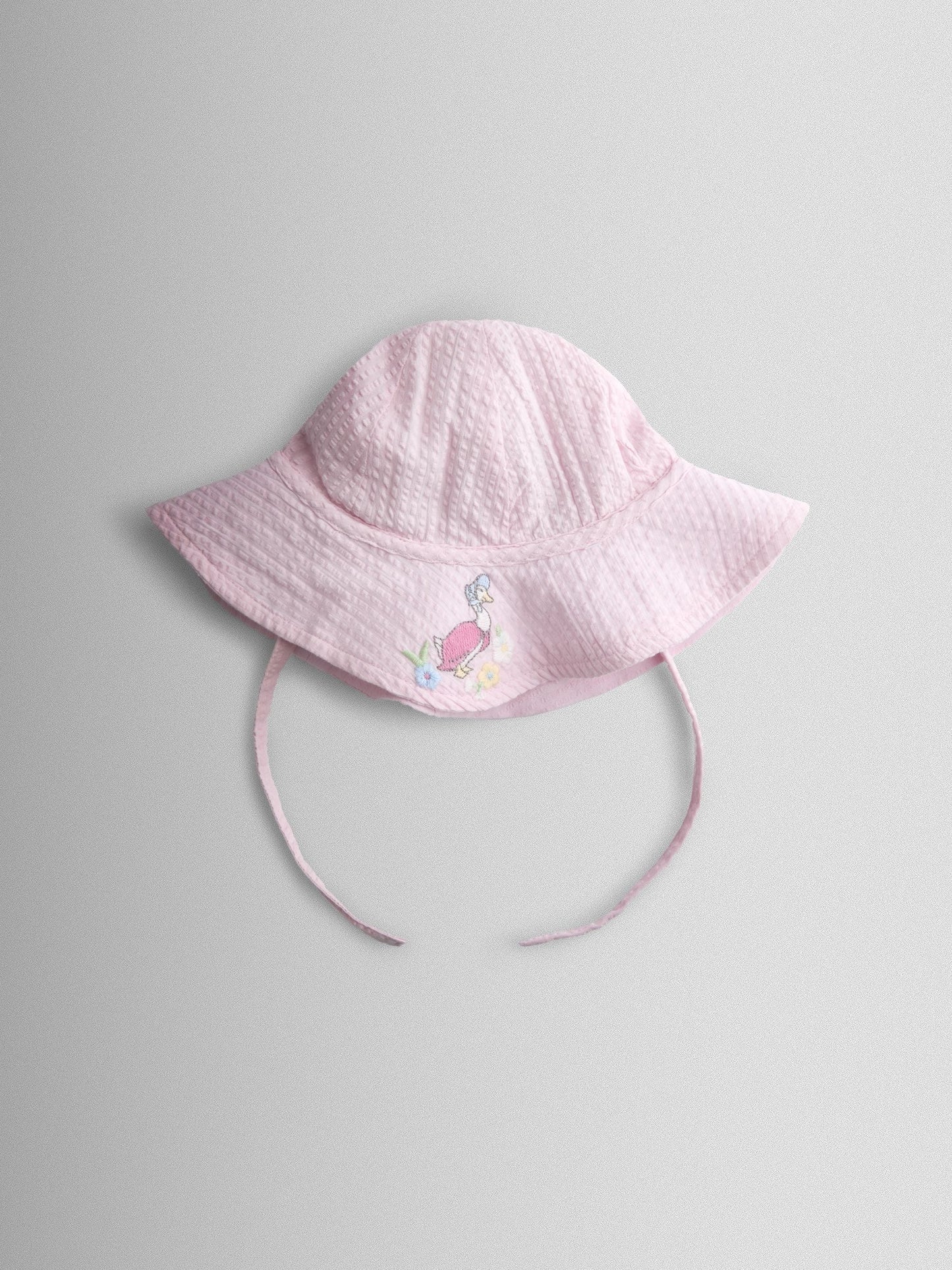 JoJo Maman Bébé Pink Jemima Puddle-Duck Embroidered Romper & Hat Set image 5