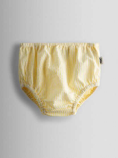 JoJo Maman Bébé Yellow Jemima Puddle-Duck Embroidered Dress & Knicker Set image 5