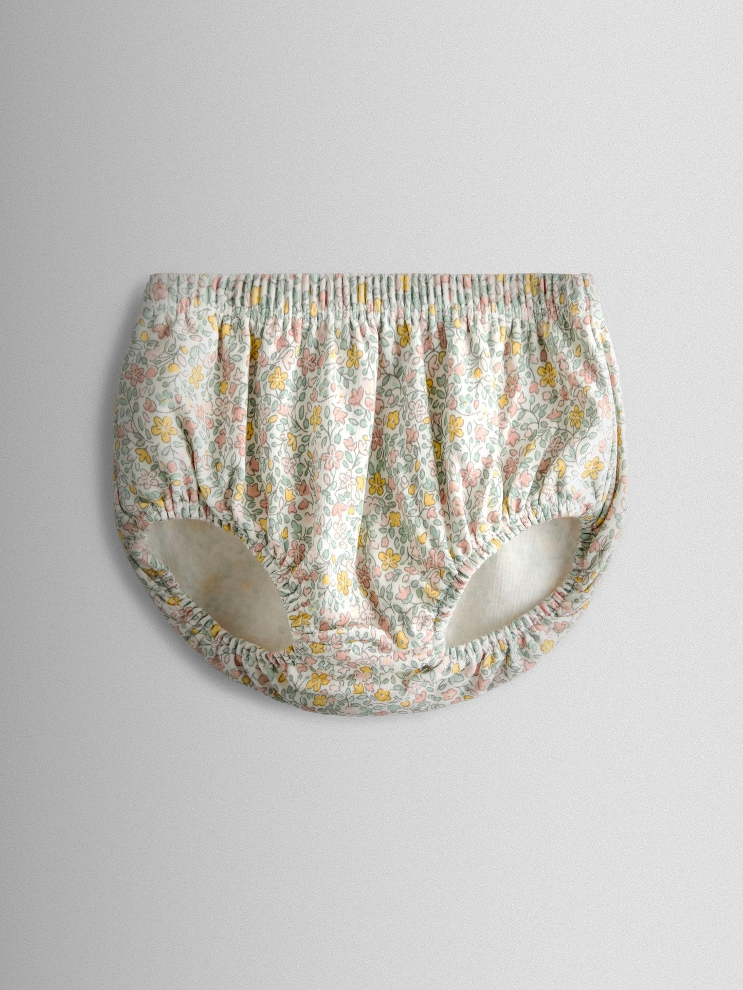 JoJo Maman Bébé Cream Ditsy Floral Ditsy Dress & Knicker Set image 4