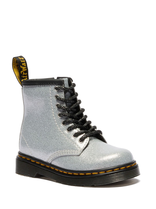 Dr. Martens Silver 1460 Nebula Glitter 8 Eye Boots image 1
