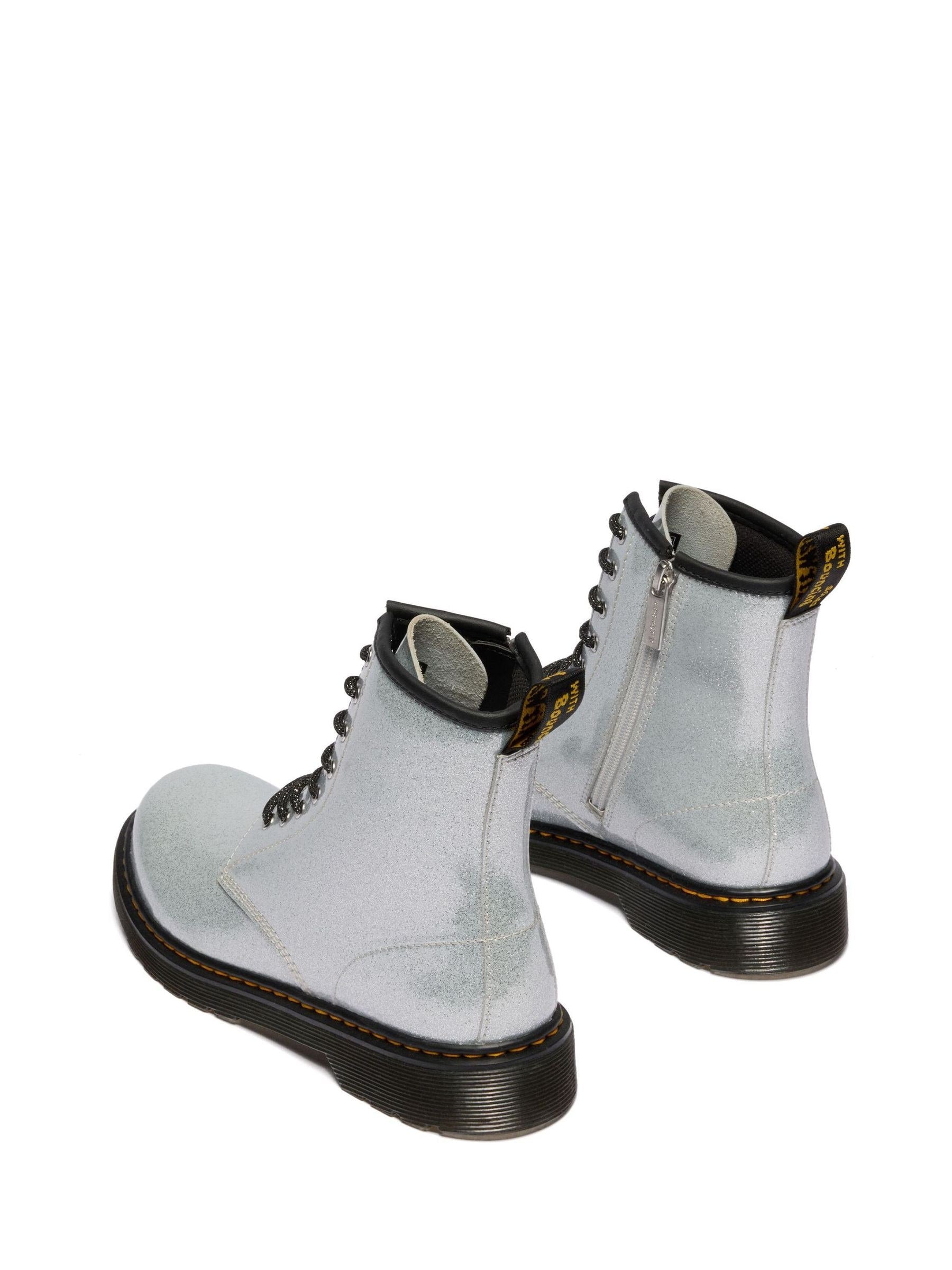 Dr. Martens Silver 1460 Nebula Glitter 8 Eye Boots image 2