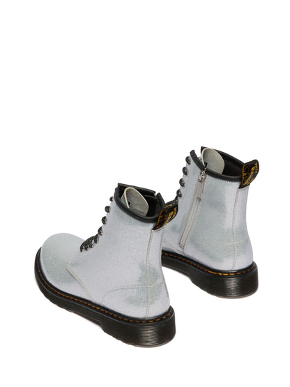Dr. Martens Silver 1460 Nebula Glitter 8 Eye Boots image 2