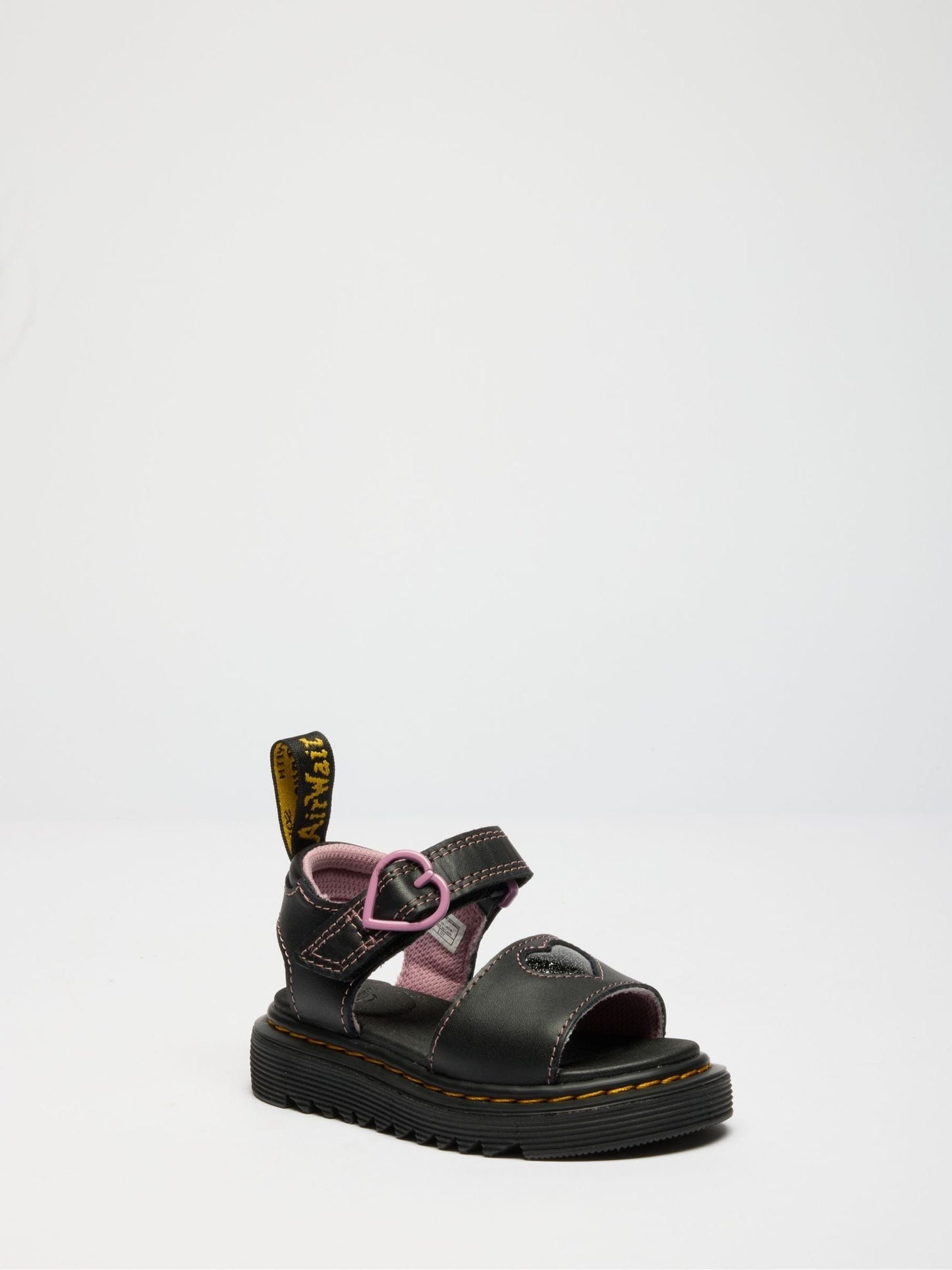 Dr. Martens Black Marlowe Hearts II Nebula Glitter Sandals image 1