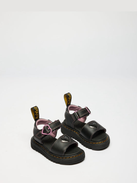 Dr. Martens Black Marlowe Hearts II Nebula Glitter Sandals image 2