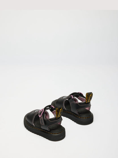 Dr. Martens Black Marlowe Hearts II Nebula Glitter Sandals image 3