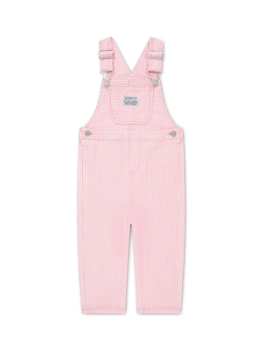 Dsiney Kidz - Levi's® Pink Baby Logo Pinstripe Dungarees image 2