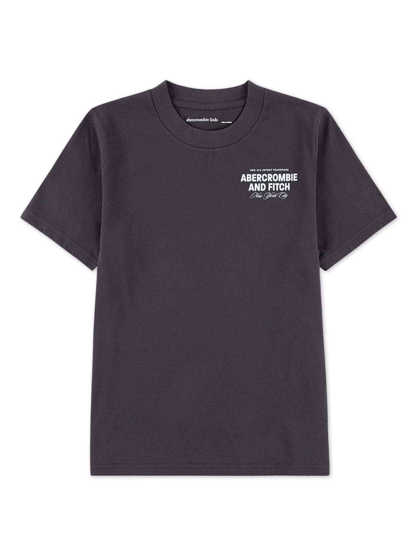 Dsiney Kidz - Abercrombie & Fitch Black Graphic City Stack T-Shirt With Back Print image 1