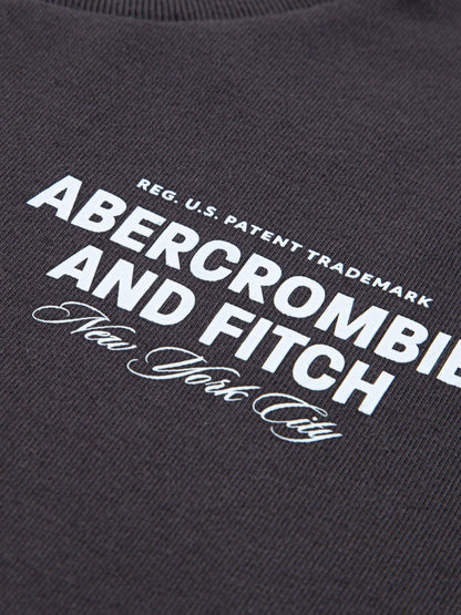 Dsiney Kidz - Abercrombie & Fitch Black Graphic City Stack T-Shirt With Back Print image 3