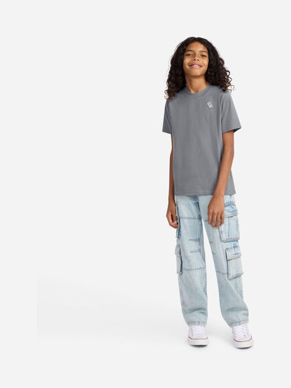 Dsiney Kidz - Abercrombie & Fitch Blue/Grey/Burgundy Red Short Sleeve T-Shirts 3 Pack image 3