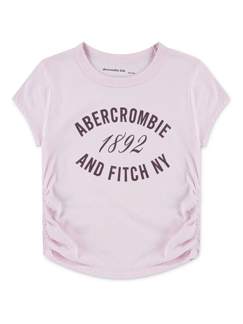 Dsiney Kidz - Abercrombie & Fitch Pink Logo Ruched T-Shirt image 1