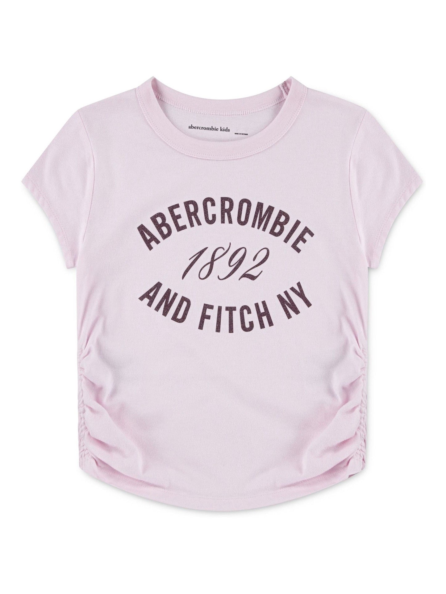 Dsiney Kidz - Abercrombie & Fitch Pink Logo Ruched T-Shirt image 1