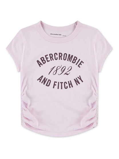 Dsiney Kidz - Abercrombie & Fitch Pink Logo Ruched T-Shirt image 1