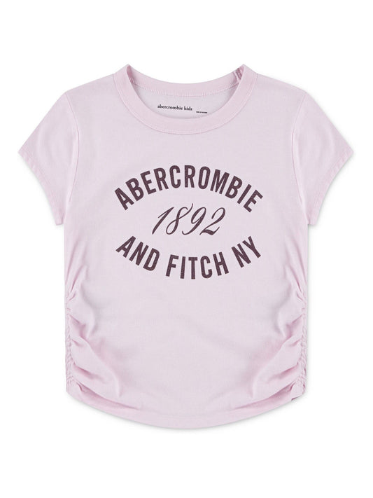 Dsiney Kidz - Abercrombie & Fitch Pink Logo Ruched T-Shirt image 1