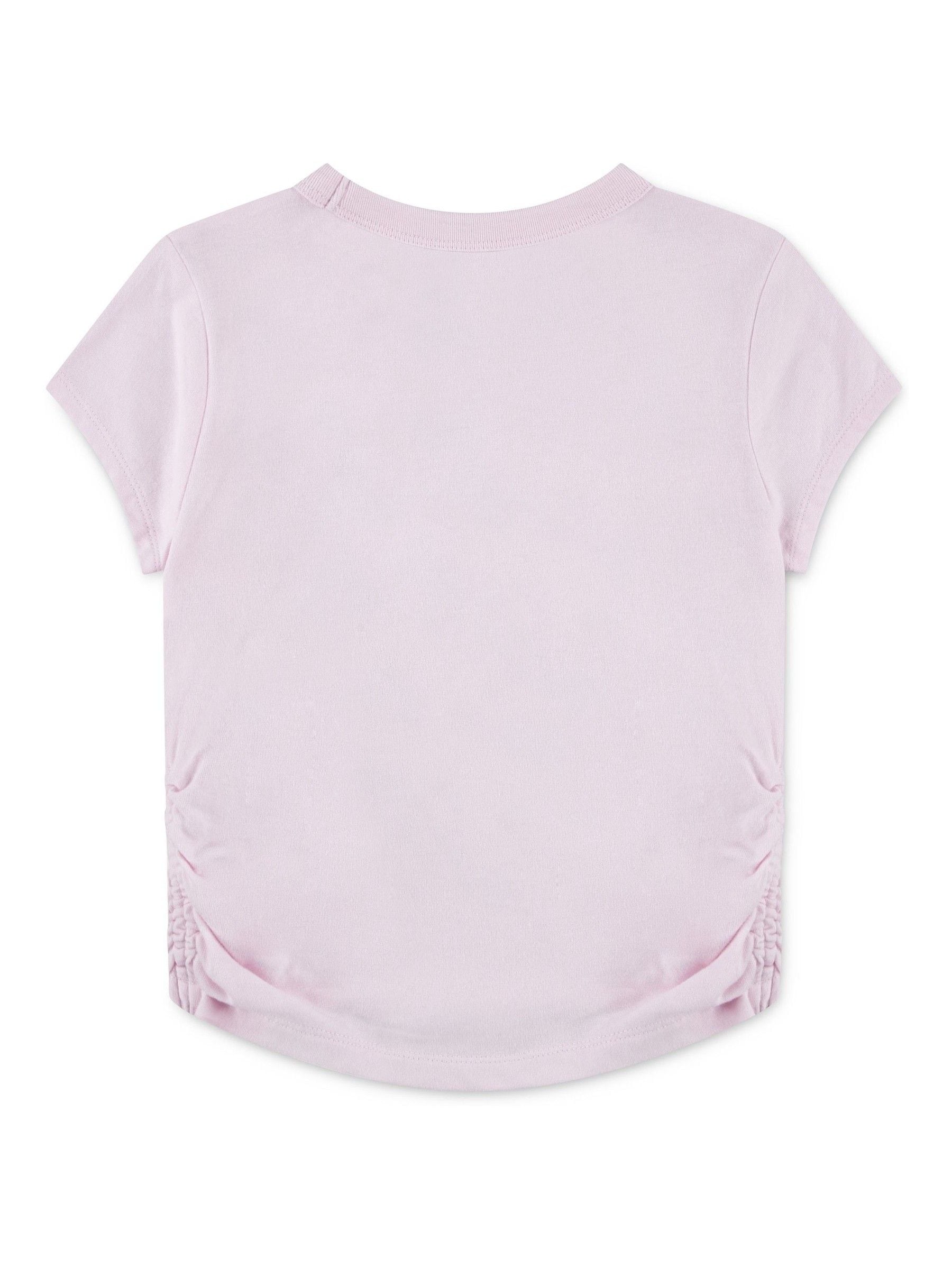 Dsiney Kidz - Abercrombie & Fitch Pink Logo Ruched T-Shirt image 2