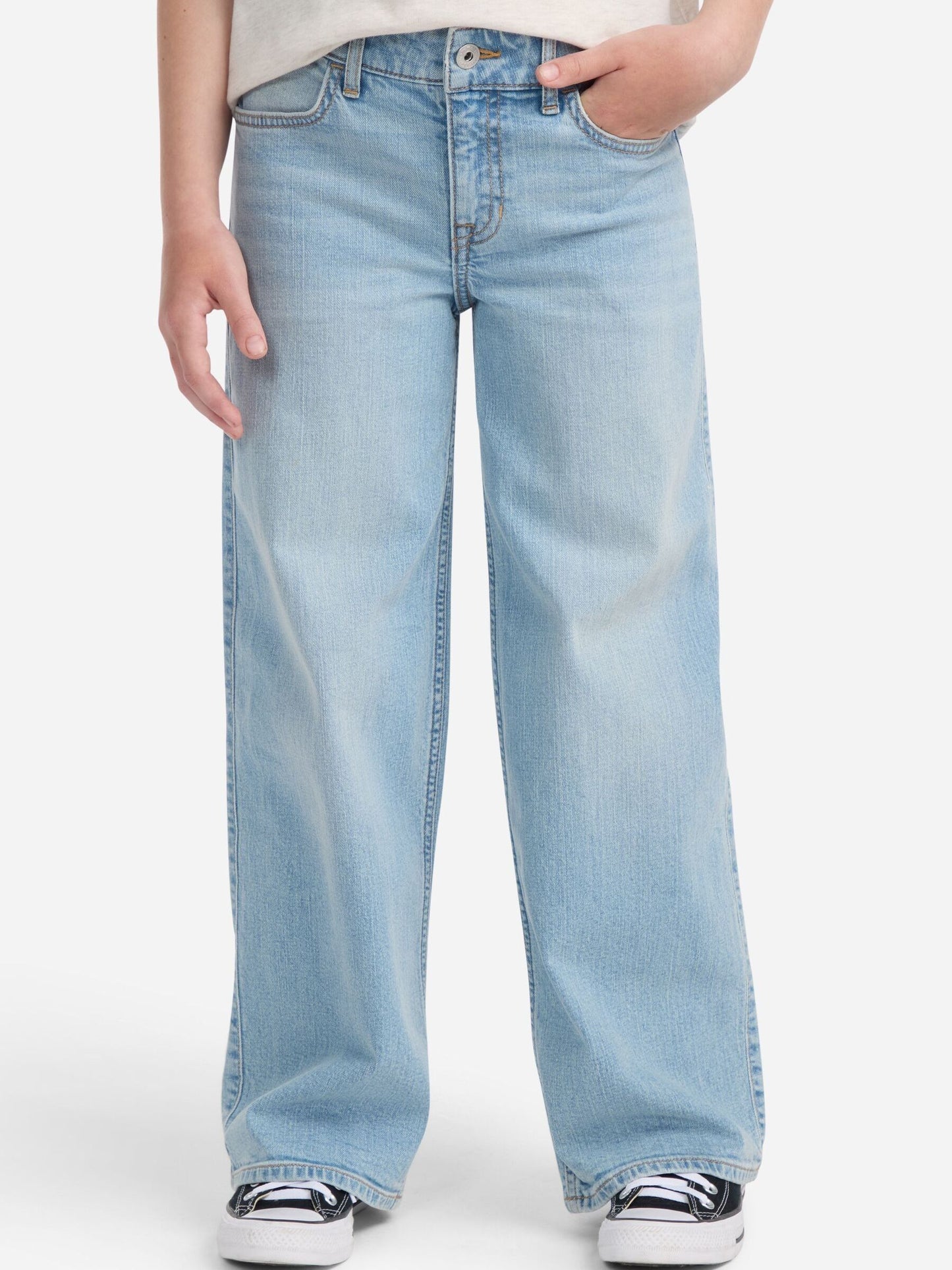 Dsiney Kidz - Abercrombie & Fitch Blue High Waisted Wide Leg Jeans image 1