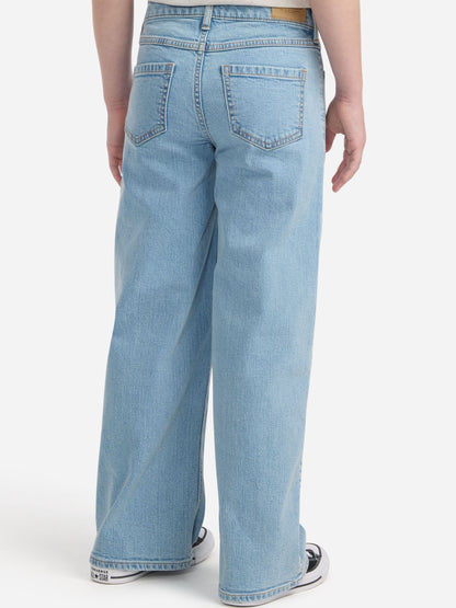 Dsiney Kidz - Abercrombie & Fitch Blue High Waisted Wide Leg Jeans image 3