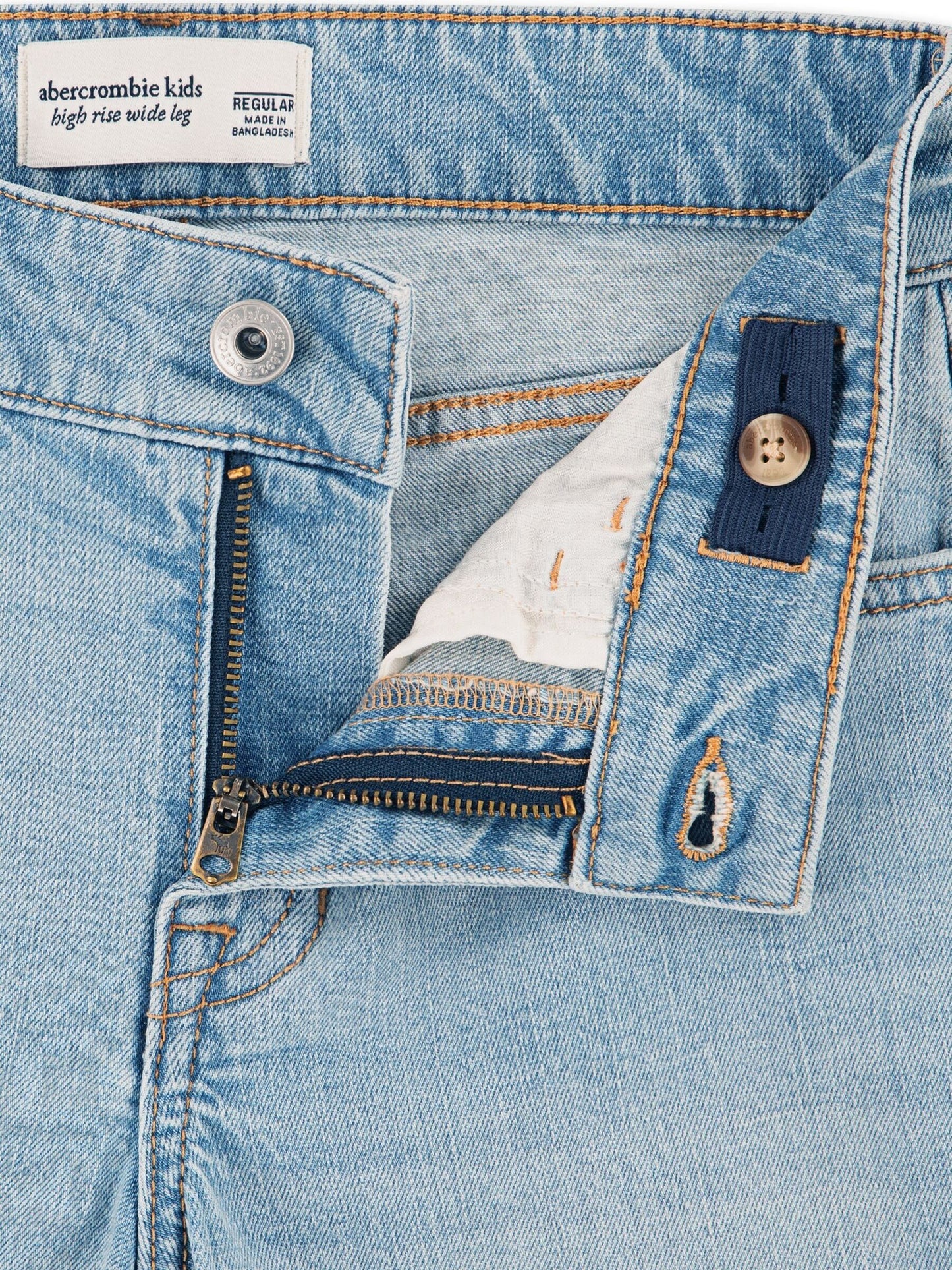 Dsiney Kidz - Abercrombie & Fitch Blue High Waisted Wide Leg Jeans image 6