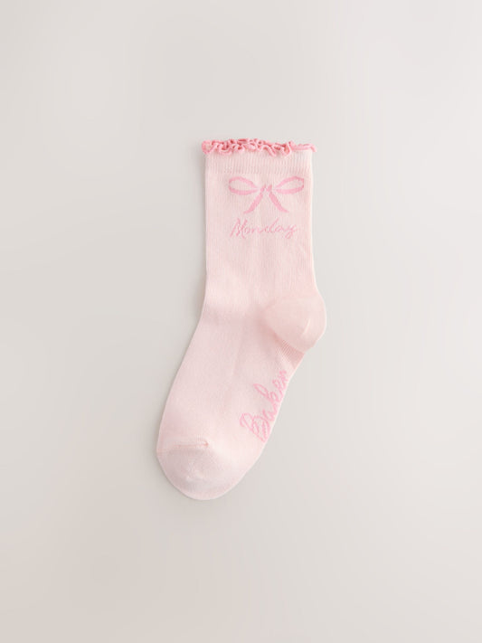 Baker by Ted Baker Pastel Days of the Week Socks 7 Pack image 2
