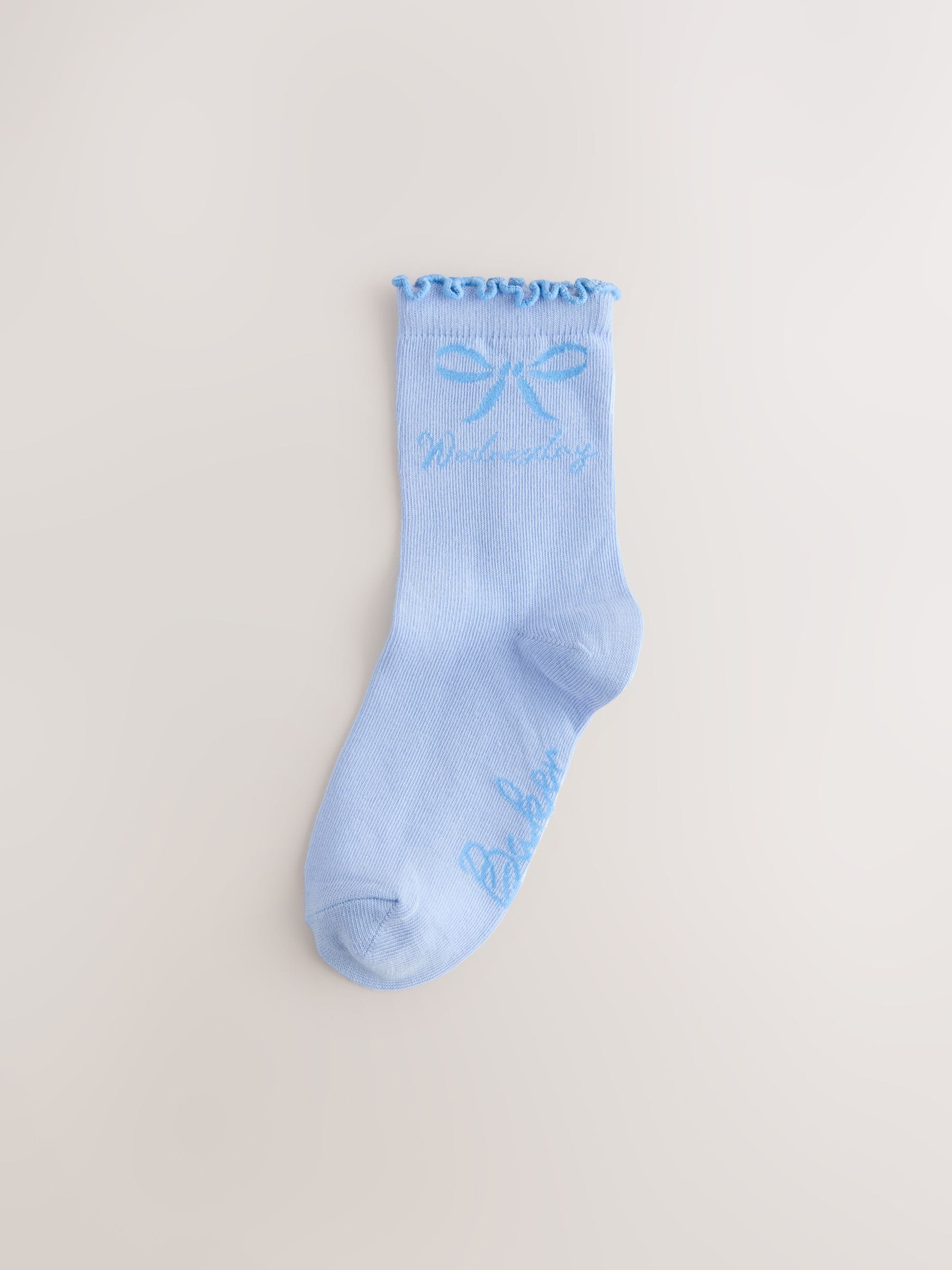 Baker by Ted Baker Pastel Days of the Week Socks 7 Pack image 4