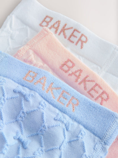 Baker by Ted Baker 3 Pack Occasion Embossed Multi Tights image 5