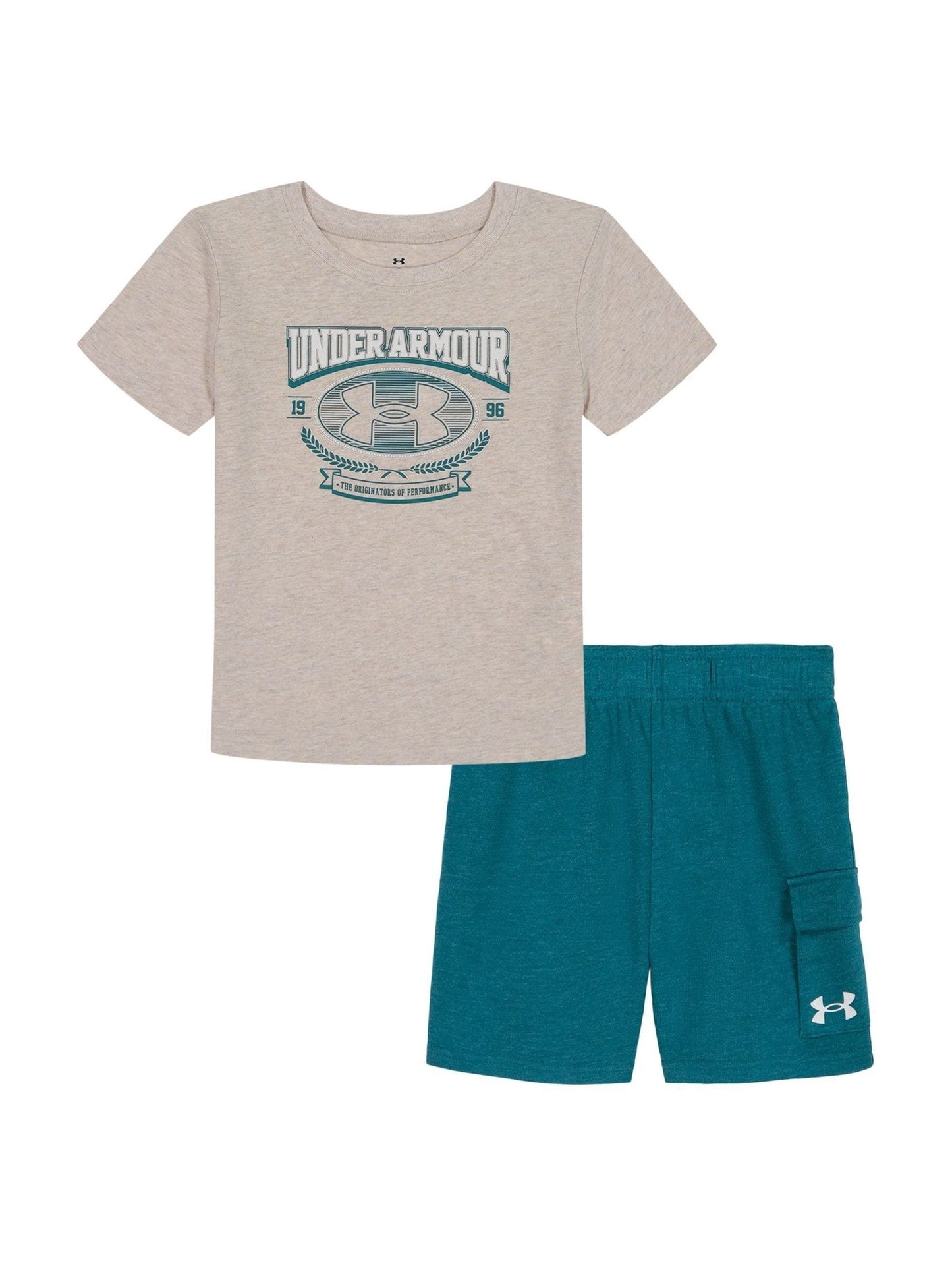 Under Armour Brown Rival Terry Shorts Set image 1