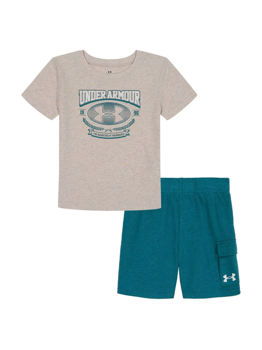 Under Armour Brown Rival Terry Shorts Set image 1