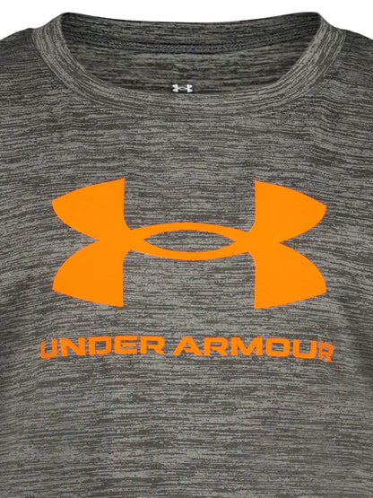 Under Armour Grey Tech Haertbeat Twist Tech Short Sleeve T-Shirt and Shorts Set image 4