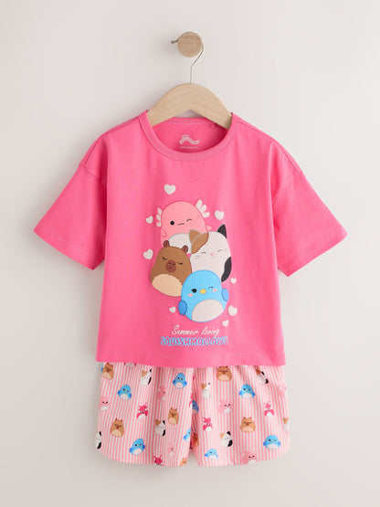 Pink/Yellow Yellow/ Pink Squishmallow Short Pyjamas 2 Pack (3-16yrs) - image 8