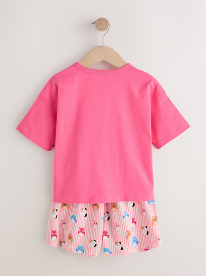 Pink/Yellow Yellow/ Pink Squishmallow Short Pyjamas 2 Pack (3-16yrs) - image 9