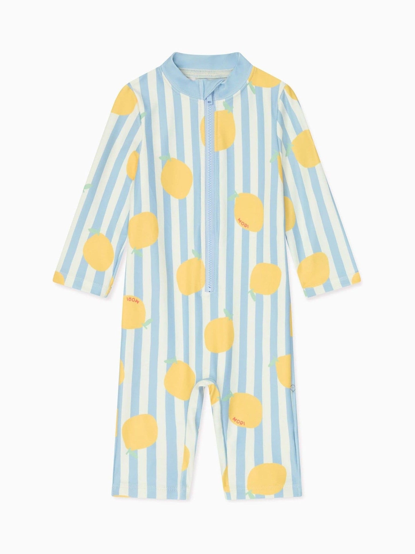 MORI Blue Stripe Long Sleeve Sun Safe Swimsuit image 4